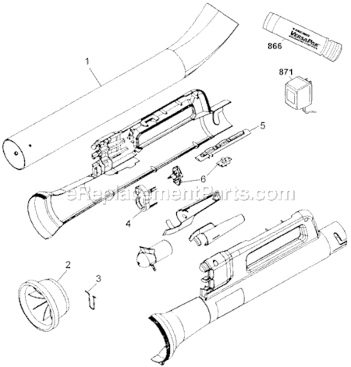 Page A Diagram and Parts List for VP430T Type 1 Black and Decker Upright Vacuum